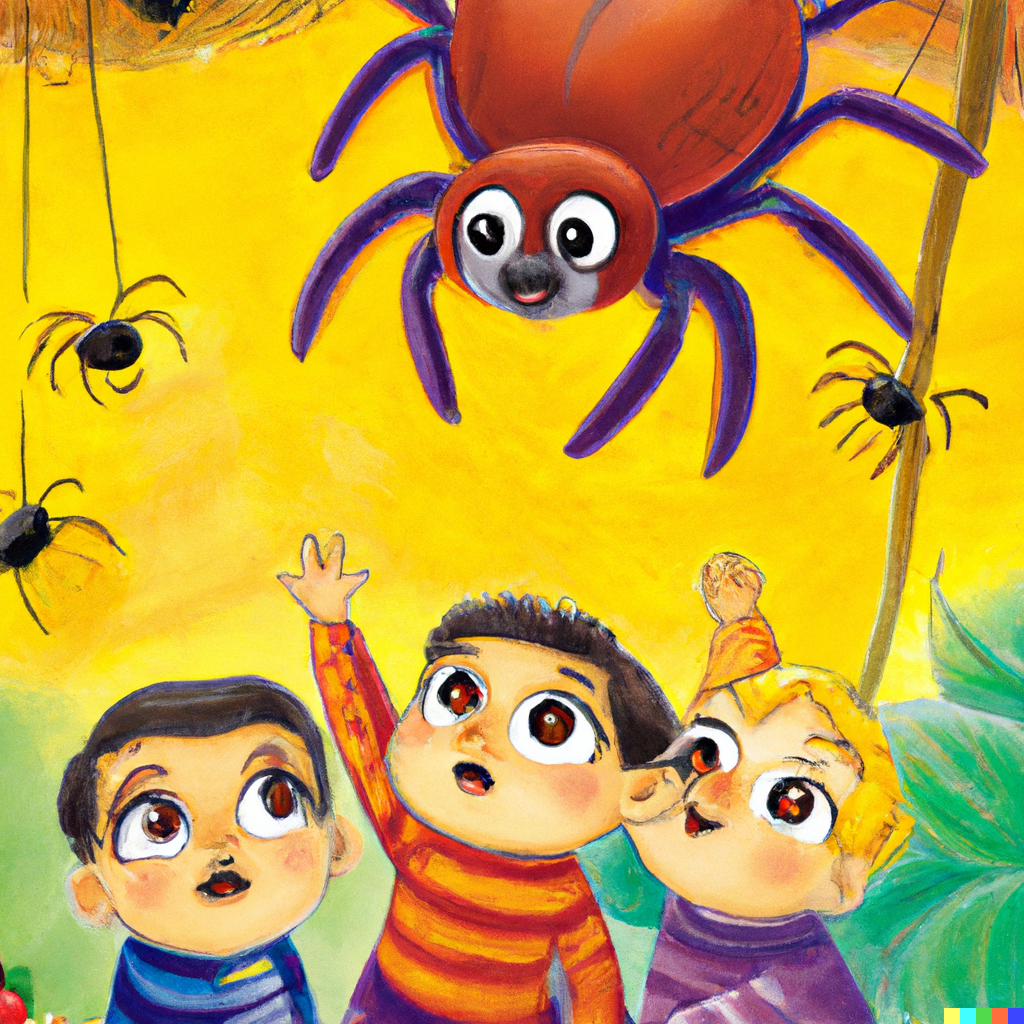 DALL·E 2022-10-28 23.05.55 - spiders are wonderful childrens book.png